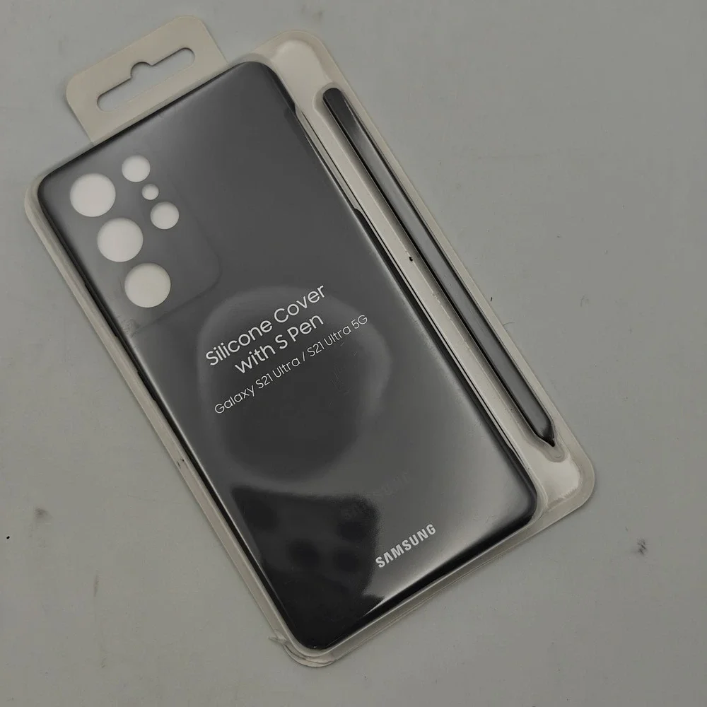 Original Samsung Galaxy S21 Ultra Silicone Cover with S Pen Spen Case EF-ZG99P